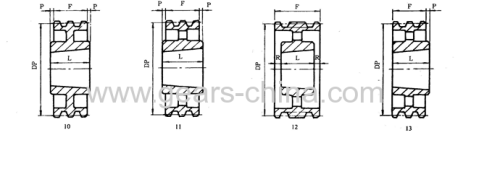 Timing pulley HTD 20-3M-09 Steel. with flange Z=20