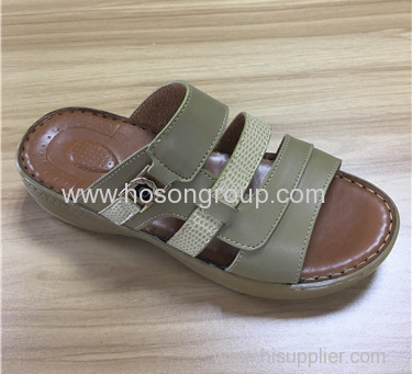 Arab design open toe men slippers