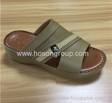 Arab style open toe men slippers