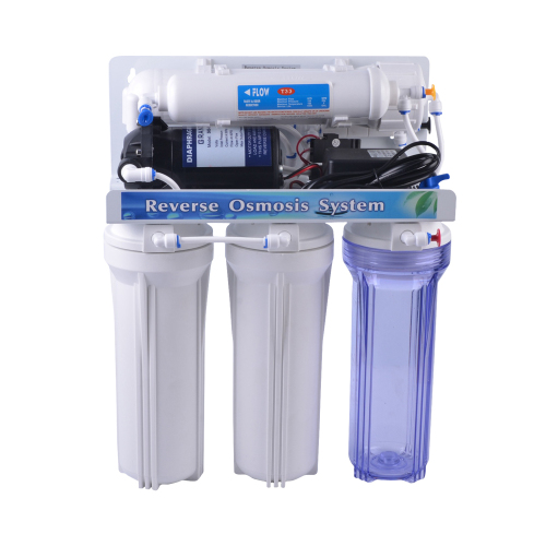 5 stage RO system with manual-flush