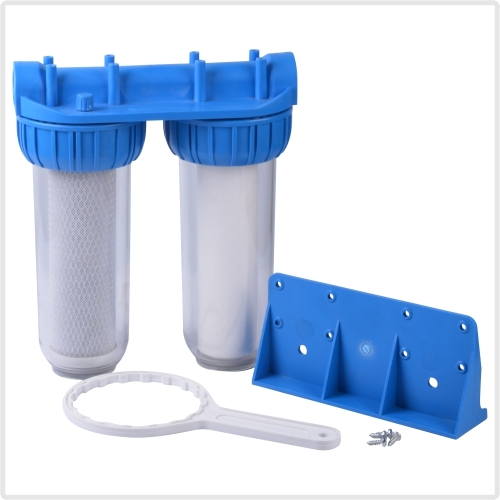 doule transparent water filter housing