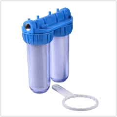 doule transparent water filter housing