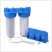 Russain Hot sale Double water filter Clear housings