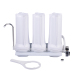 water filter with 3 white housing