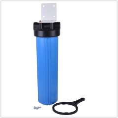 single 20inches pipeline big blue housing water filter with PP CTO or GAC cartridge filters