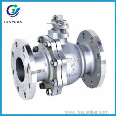 flanged end stainless steel casting ball valve