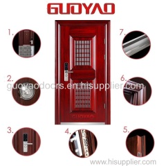 Alibaba hot sale good quality steel cold roll steel security door