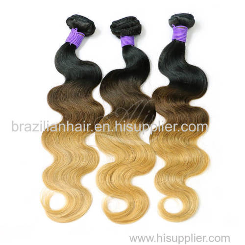 Ombre Brazilian Body Wave Hair 3 Tone Colors 1B/427