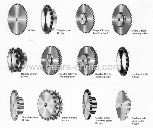 Professional company specification standard linked chain sprockets