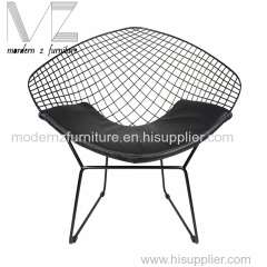 Modern Style Diamond Metal Dining Chair