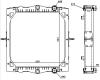 DAF heavy duty truck LF series/aluminum core plastic tank radiator 61445