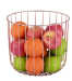 2 Tier Fruit Vegetables Produce Metal Basket Rack Display Stand