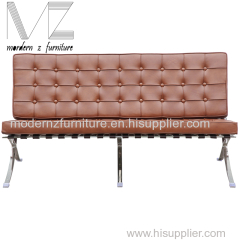 New Designer Barcelona Leather Sofa