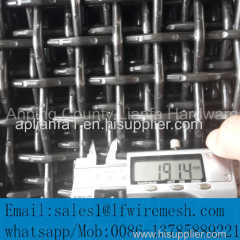 The Flat Panel lock crimped weave wire mesh for Gabbro Aggregate