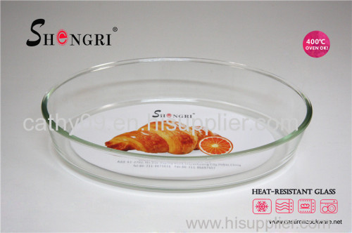 round borosilicate glass baking dish