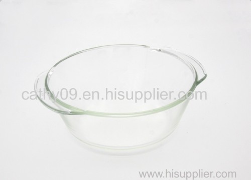 high borosilicate glass casserole