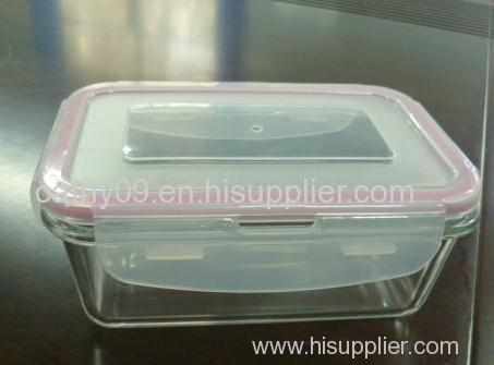 Nestable 3-pcs set glass food container