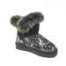 Children round toe winter boots with soft fur