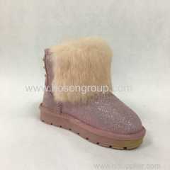 Clip on children winter ankle boots