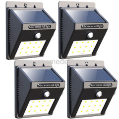 Super Bright 12 LED Waterproof Solar Powered Motion Sensor Wireless Led Security Outdoor Wall Lights for Driveway/Patio/