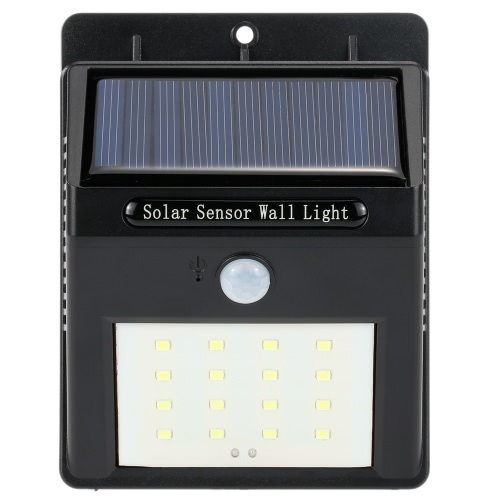 16 LED Solar Wall Light PIR Motion Sensor Outdoor Waterproof Energy-Saving Garden Street Lamp