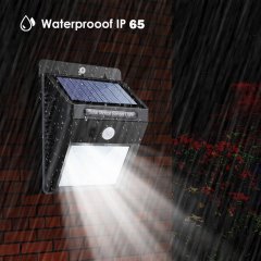 Solar Sensor Wall Lights Super Bright Motion Garden Night Lights 20 LED Waterproof Outdoor Security Wall Light