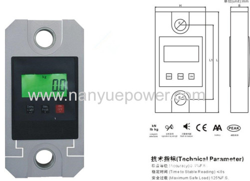 Remote controller electronic dynamometer with wireless device