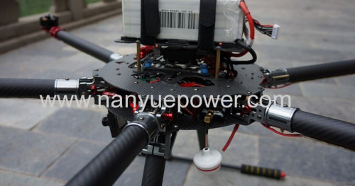 UAV Six Rotor Drone for 70mm2 Power Cable Stringing and 35mm Aerial Power Cable Inspection in PowerTransmission Lines