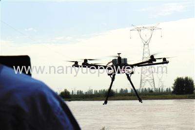 UAV Six Rotor Drone for 70mm2 Power Cable Stringing and 35mm Aerial Power Cable Inspection in PowerTransmission Lines