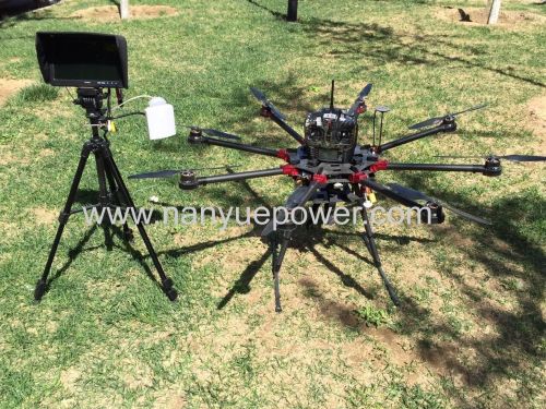 UAV Six Rotor Drone for 70mm2 Power Cable Stringing and 35mm Aerial Power Cable Inspection in PowerTransmission Lines