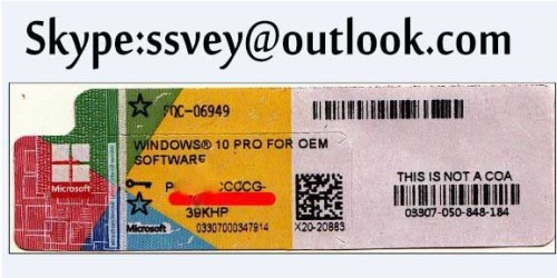 Win7 Pro COA Label Sticker License Key Card