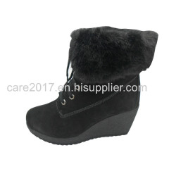 fashionable lady boots with waterproof suede(GILDA CARE)