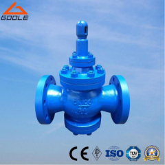 Pilot piston type steam pressure reducing valve