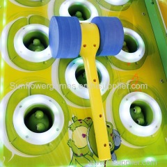 Whack a Frog Mole Hitting Hammer Game Machine Crazy Frog Mole Redemption Kids Games for Kids Coin Operated Games