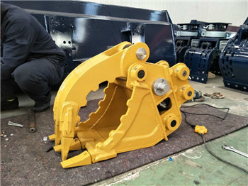 excavator rotating hydraulic rock grab bucket