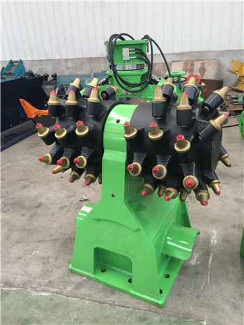 excavator hydraulic drum cutter for hard stone