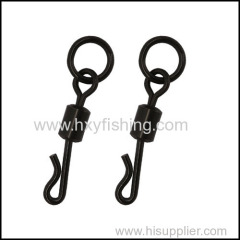 Carp fishing products series- Q shaped swivels with split ring