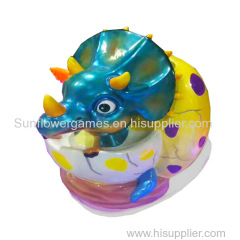 High Quality Creative Design Kiddie Ride Fiber Glass Coin Operated Game Machine Dinosaur Games with Music and Video