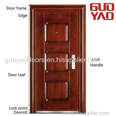 GUOYAO Safety door designs exterior steel door made in china