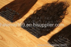 Full-head Set Clip-in Hair Extensions wholesale price virgin Viet Nam hair high quality good price