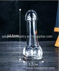 penis glass bottles for bar saloon and kinds of party