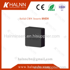 BN-S300 Solid CBN Insert from Halnn Superhard Fine Milling Engine Block achieve Ra1.6 roughness