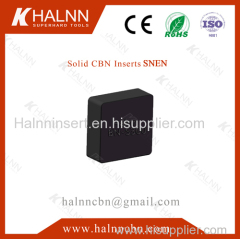 BN-S300 Solid CBN Insert from Halnn Superhard Fine Milling Engine Block achieve Ra1.6 roughness