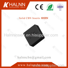 BN-S300 Solid CBN Insert from Halnn Superhard Fine Milling Engine Block achieve Ra1.6 roughness