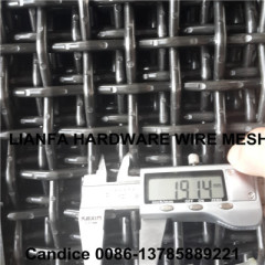 European heavy double crimped wire mesh /sqaure holes vibrating screen