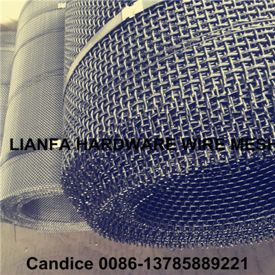 European heavy double crimped wire mesh /sqaure holes vibrating screen