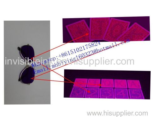 Copag 4 corner jumbo index plastic marked cards/uv contact lenses/invisible ink/perspective sunglasses/magic trick/magic