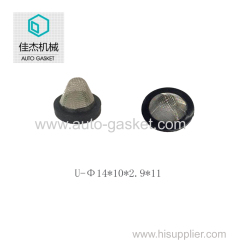 rubber&plastic wrapping SS304 filter