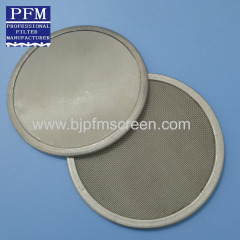 stainless steel mesh filter discs