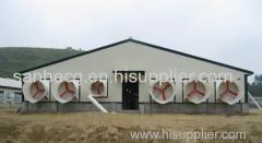 Types of used metal construction farm structure poultry house for 10000 chickens